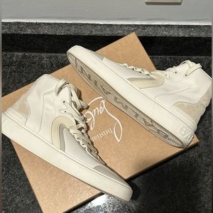 Balmain Sneakers Mens High Top White/Cream US Size 12 (45 EUR)